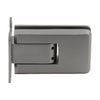 ATL01BN Atlas brushed-nickel all-glass hinge, adjustable self-centering brass for 8-12mm tempered glass