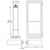 CRL-U.S. Aluminum White KYNAR 550 Wide Stile Entry Door, Closer Ready