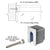 CRL Brushed Stainless Steel Stabilizing End Cap for 11-Gauge Railing