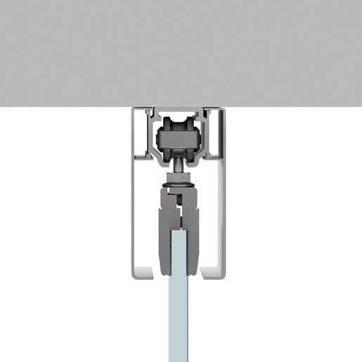 CRL50 Series Ceiling Mount Kit for Single Sliding Door - Sleek, Durable Design