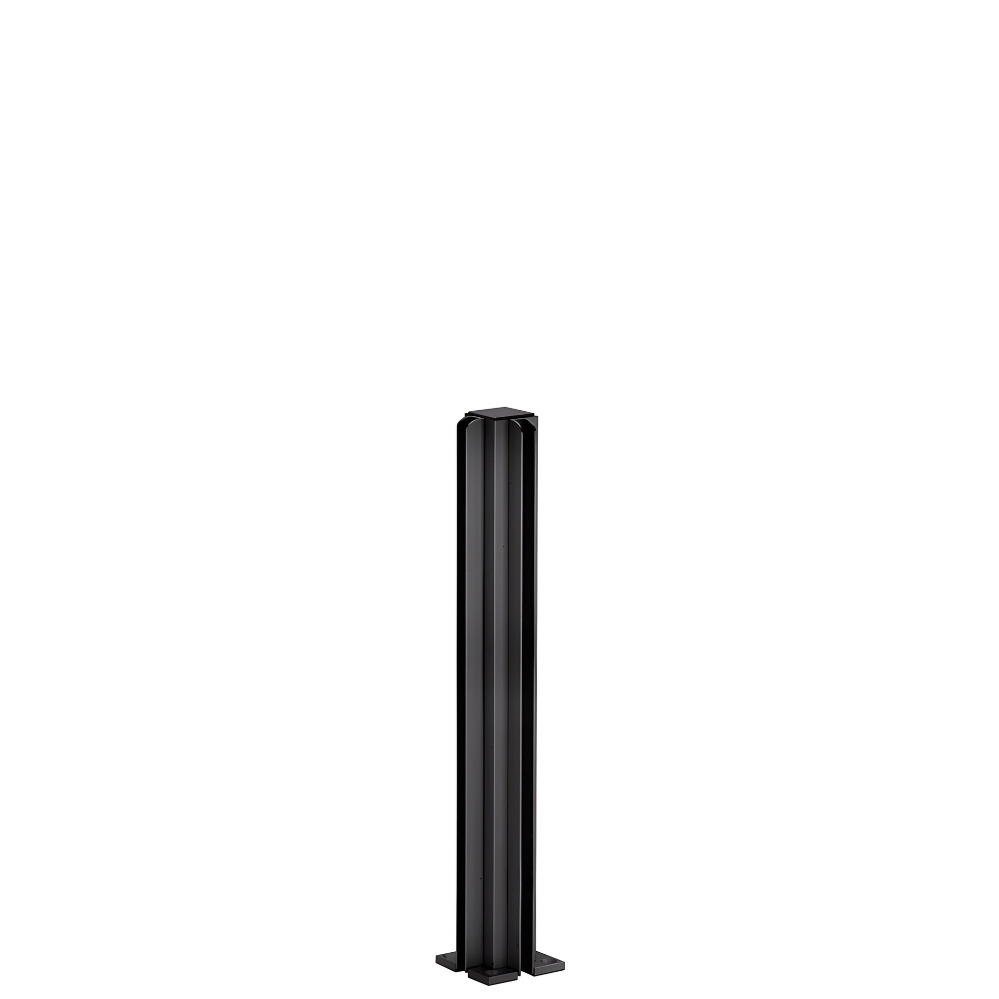 CRL D990DU12CR dark bronze anodized 12" aluminum 90 corner partition post with U-channel for 1/4" glass