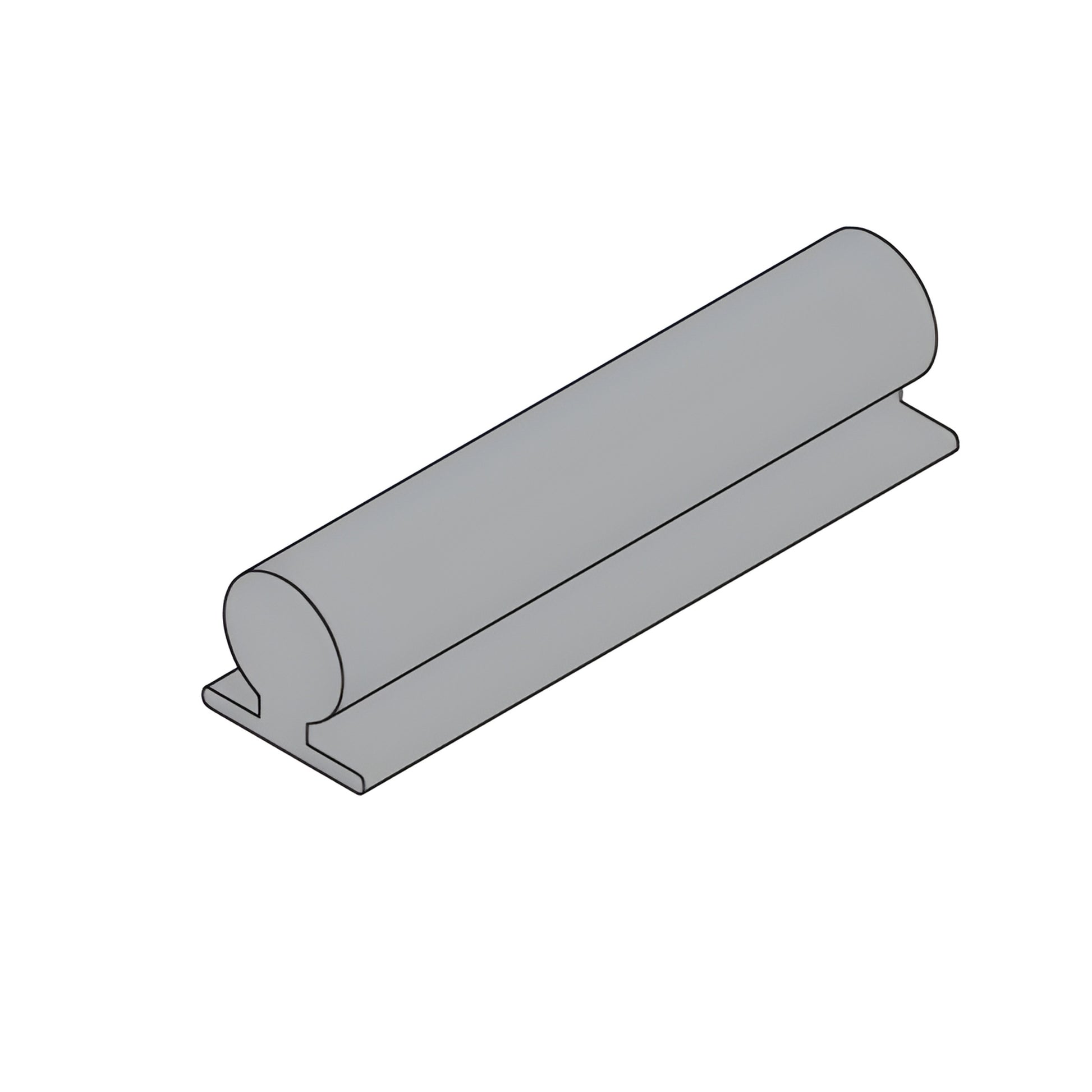Top-load black EPDM glazing gasket (Series 45X) for 8-24 mm glass, SKU 45A998