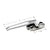 CRL Left-Hand Aluminum Cam Handle, 1-1/2" Mounting Holes