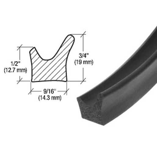 CRL GM Cars Door Flange Weatherstrip for 9/16" Width - Durable Seal for Various Models