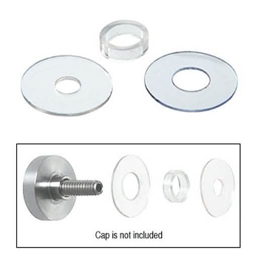 CRL 1" Replacement Washer Set - Durable, high-quality washers for glass hardware needs.