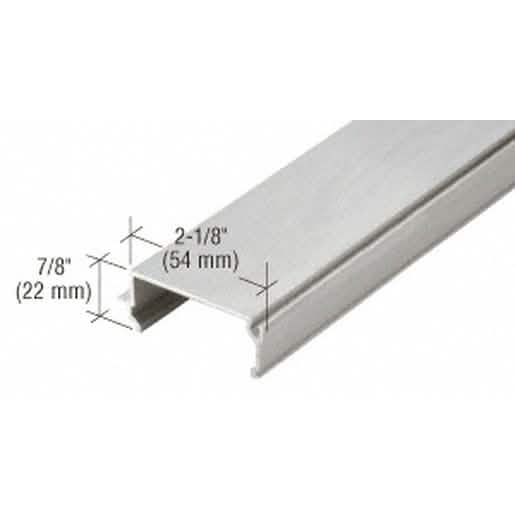 Clear anodized OfficeFront™ Glazing Stop, 24'-2", for sleek, modern office design.