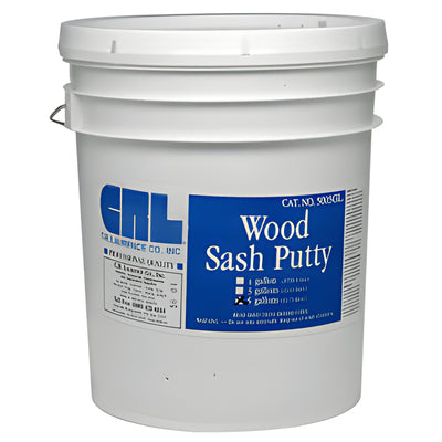 CRL Off-White Wood Sash Putty 5 Gal | Window & Frame Repair