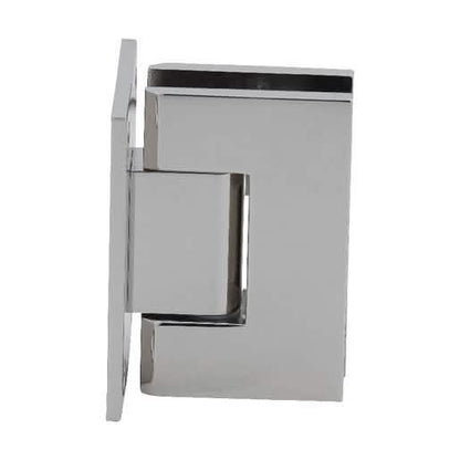 CRL Polished Nickel Geneva 037 Wall Mount Hinge with Full Back Plate for Glass Doors