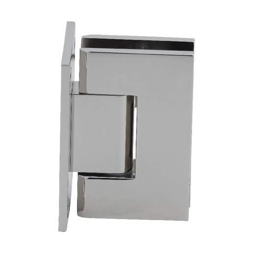 CRL Polished Nickel Geneva 037 Wall Mount Hinge with Full Back Plate for Glass Doors