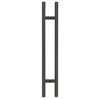 CRL 48-inch Matte Black Ladder-Style Door Pull for Glass Doors