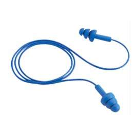 3M EAR Ultrafit Corded Ear Plug, Metal Detectable,100/Bx