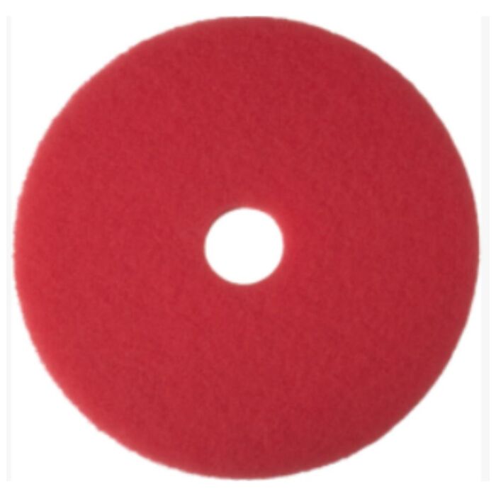 3M Floor Pad for Buffing, Red, 19"- 5 / Case