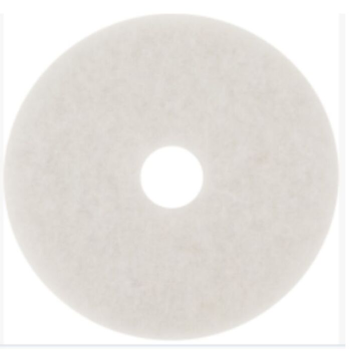 3M Floor Pad for Polish, White, 18"- 5 / Case