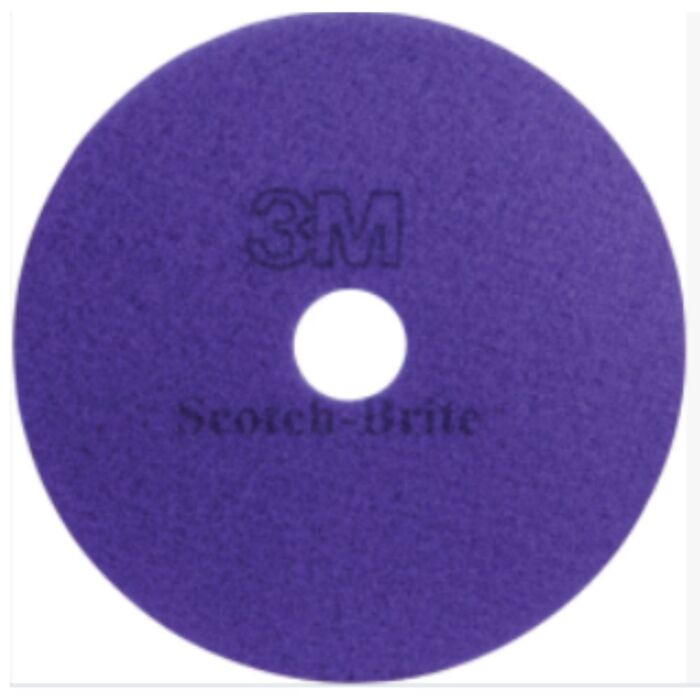 3M High Performance Floor Pad for Cleaning/Polish, Purple, 14"- 5 / Case