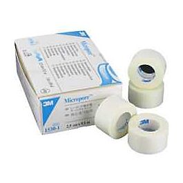 3M Micropore Tape, 2.5cm x 9.1m- 12 / Box