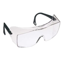 3M OX Safety Glasses, Black Temple, Anti-Fog Lens, Clear- Sold by 1 Pair