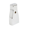 A vertical view of the polished chrome Madrid series wall block mount.