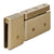 CRL Senior Prima Brushed Bronze Pivot Hinge U-Clamp Top/Bottom Mount