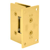 The back plate of the Victoria series hinge showing the mounting screw holes and construction details.