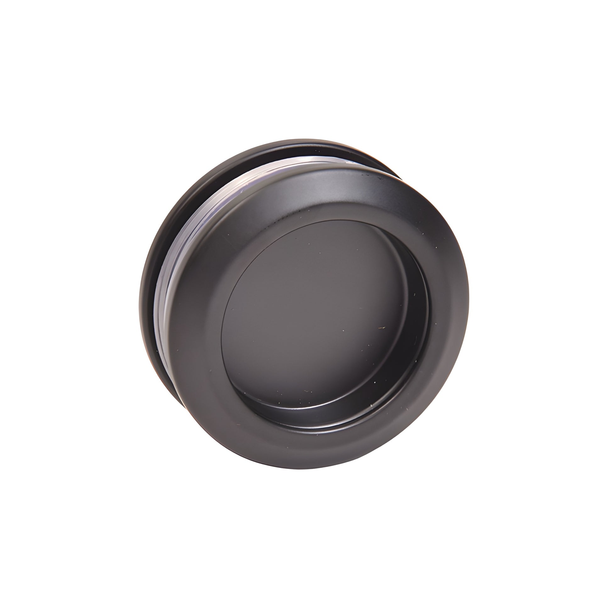 TFN78MBL matte-black concealed frameless sliding shower system with top rail, glass door in modern green-tiled bathroom.