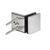 CRL Polished Chrome Zero 90° Wall & Glass Mount Clamp