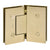 CRL Brushed Bronze Trento 135° Glass-to-Glass Shower Door Hinge