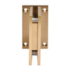 A rear view of the Trento hinge showing the wall-mount plate with four screw holes.