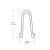 A technical line drawing showing the 9/16 inch height and 21/64 inch width dimensions of the sill cover.