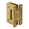 A rear view of the Pinnacle 037 series wall mount hinge showing the mounting screw holes.