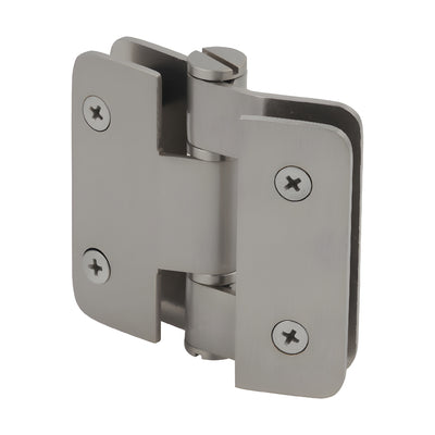 CRL Zurich 01 180° Brushed Nickel Glass-to-Glass Bi-Fold Shower Hinge