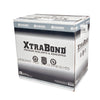 A cardboard case containing 24 cartridges of XtraBondHT red silicone sealant.