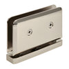 A rear-angle view of the Prima 01 Series hinge showing the mounting screws and brass construction.