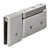 CRL Senior Prima Brushed Nickel Pivot Hinge Top/Bottom Mt U-Clamp