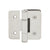 CRL Zurich 03 Brushed Stainless Wall-Mount Inswing Glass Door Hinge