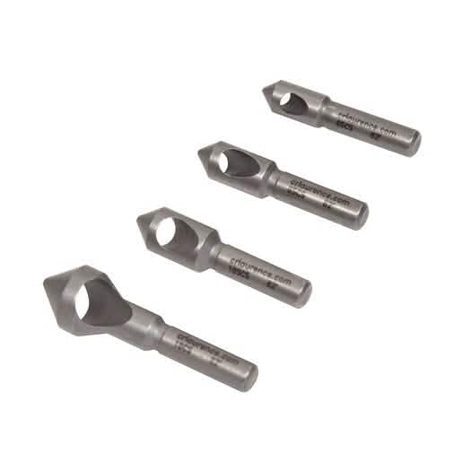 CRL 4 Piece Countersink Set for No. 6-16 Screws - Precision Drilling Tool Kit