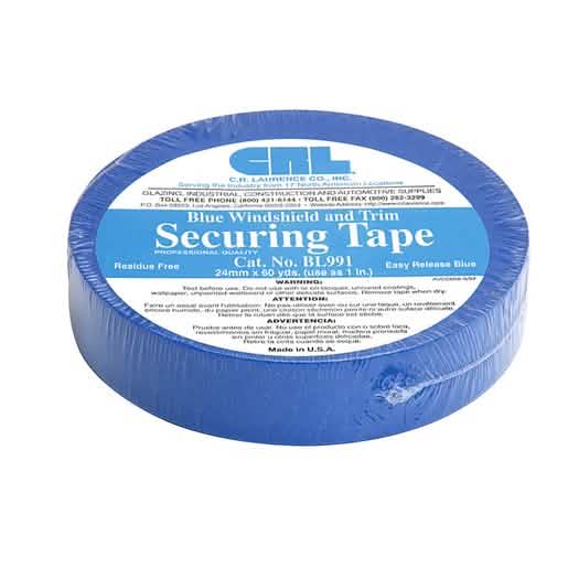 CRL Blue 1" Windshield and Trim Securing Tape - Durable, reliable adhesive solution.