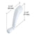 CRL White Folding Roto-Drive Awning Crank Handle