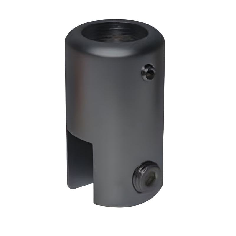 CRL S9100RB oil-rubbed bronze brass support bar bracket for 3/8-1/2" (10-12 mm) tempered glass, top/edge mount
