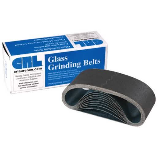 "CRL 120X Grit Glass Grinding Belts for Sanders, 3x21 inches, 10-pack - Durable & Efficien