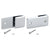 CRL Polished Chrome Y Inline Beveled Glass Clamp for Frameless Shower