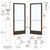 CRL-U.S. Series 250 Narrow Stile Geared Hinged Entrance Doors - Pair