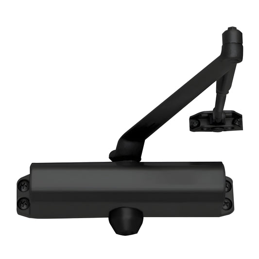 Black CRL DC54BLK surface-mount door closer, size 4 with parallel arm, ANSI Grade 1.