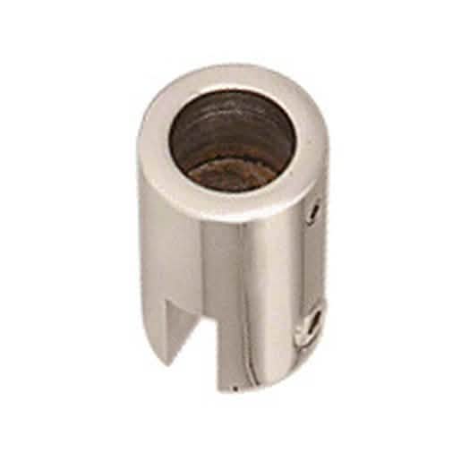 Polished Nickel Support Bar Bracket for 3/8"-1/2" Glass - Sleek, Durable Design