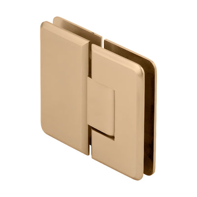 CRL Cologne 180 Series Satin Brass 180° Glass-to-Glass Shower Hinge