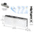 CRL Satin Anodized Top Patch Fitting for Frameless Glass Door 1NT303
