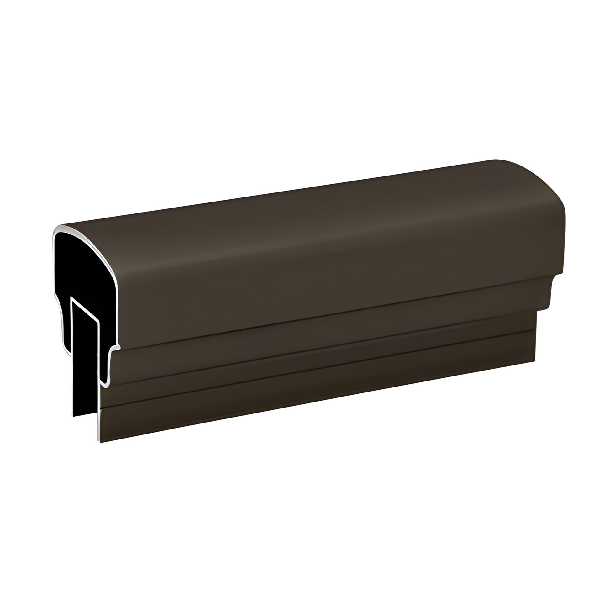 Matte bronze aluminum top rail (SKU 15TR241BRZ) for glass or picket balustrades, 241" length.