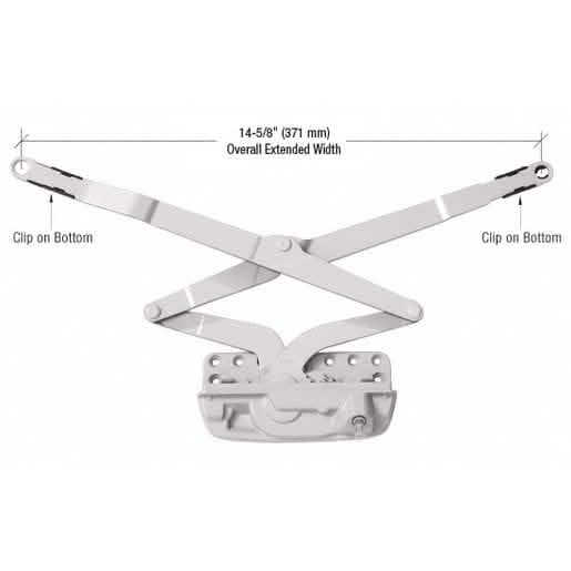 CRL Truth® Encore Awning Operator with durable stainless steel arms for smooth window oper