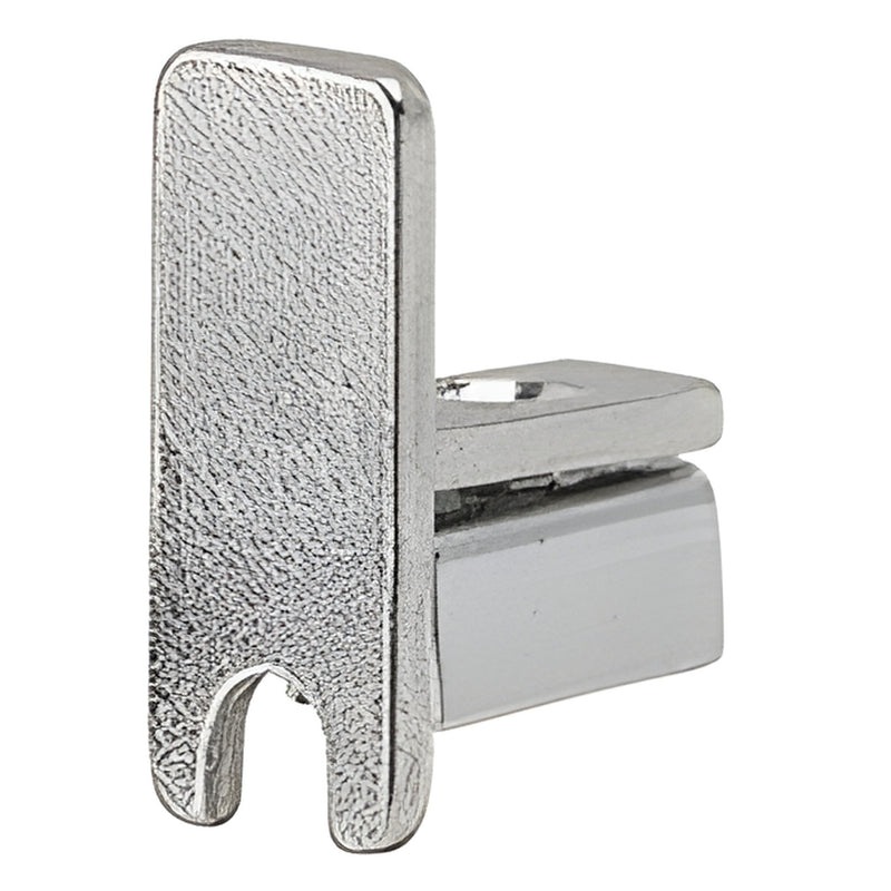 Chrome end cap DV148CH for DV146 H Bar track, metal finish with single screw hole