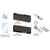 CRL Matte Black Patch Kit for Frameless Glass Doors (No Lock)
