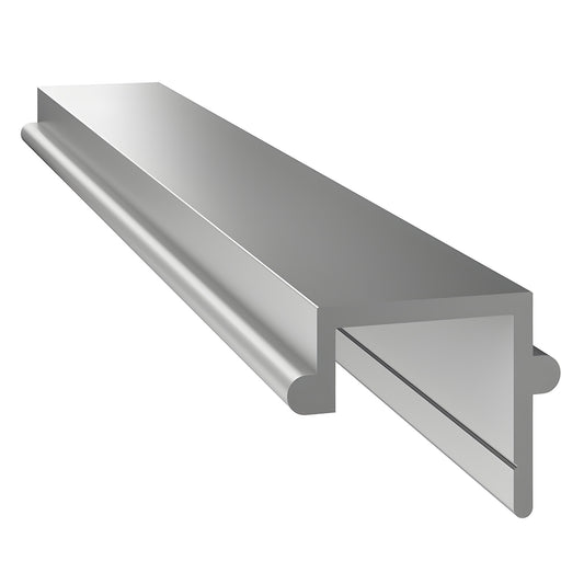 CPF72S silver metallic 72 in Cielo post filler - snap-in aluminum filler profile for windscreens.